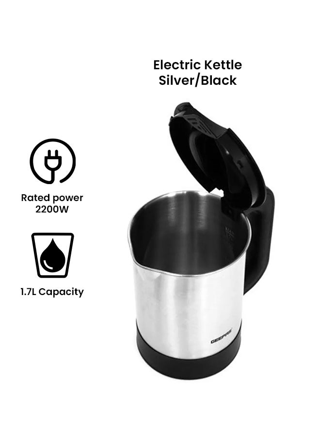 Stainless Steel Electric Kettle 1.7 L 2200 W GK174N Silver/Black