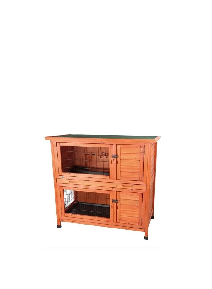 Trixie Natura Brown Hutch 2 Storey For Small Pets