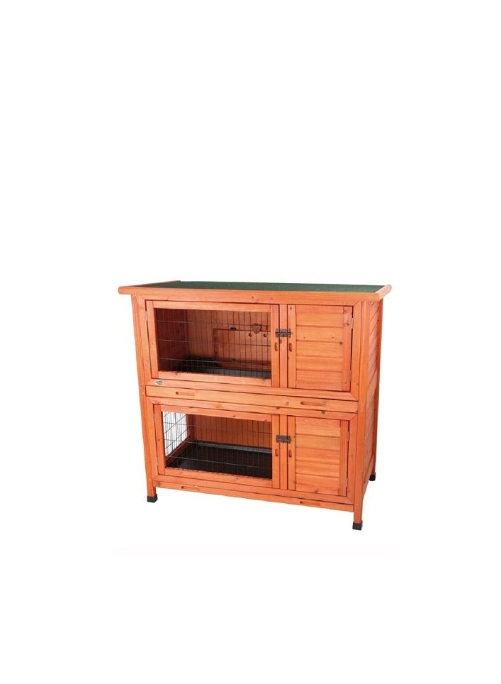 Trixie Natura Brown Hutch 2 Storey For Small Pets