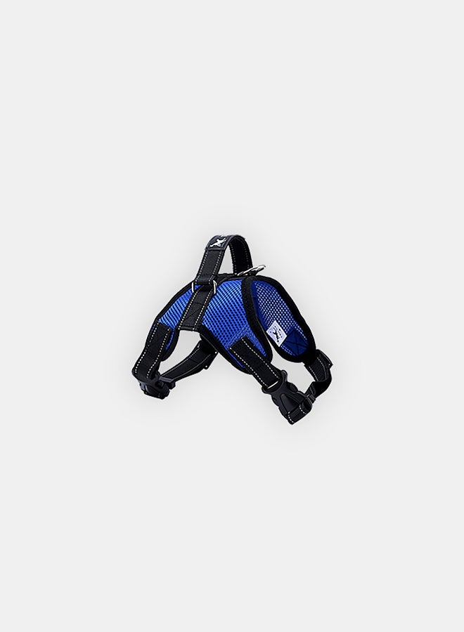 Chest Strap Saddle Harness Blue/Black