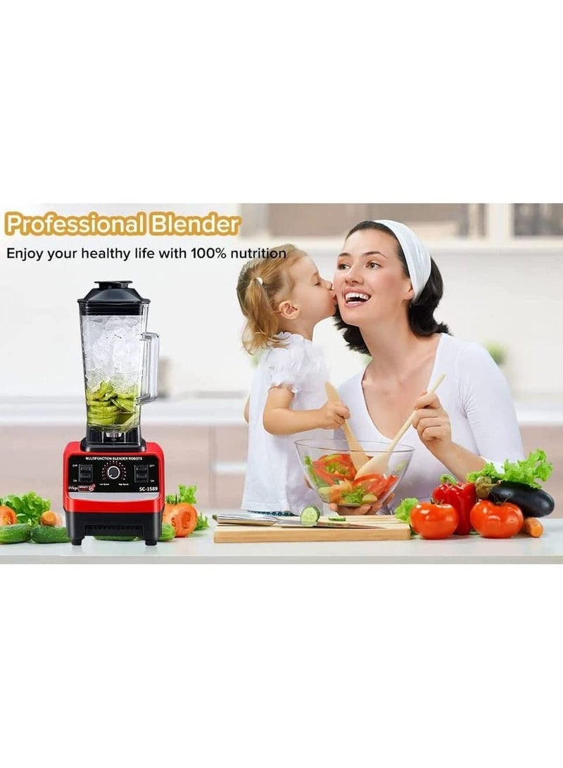 2.5L 4500W BPA Free Professional Heavy Duty Commercial Timer Blender Mixer Juicer Food Processor Smoothies Ice Crusher Kitchen