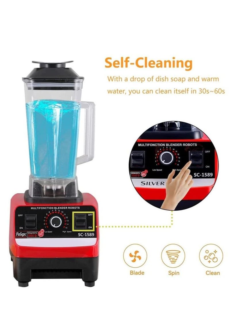 2.5L 4500W BPA Free Heavy Duty Blender Mixer Electric High Speed Juicer Food Processor Ice Smoothies Crusher Blander