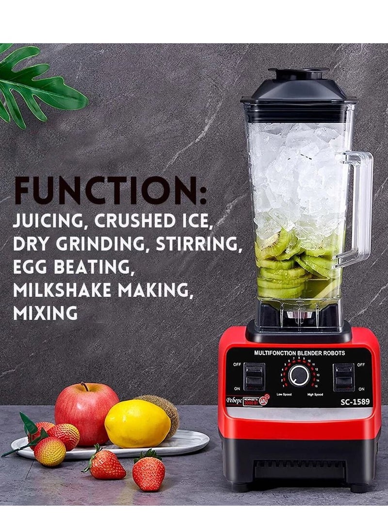 2.5L 4500W BPA Free Heavy Duty Blender Mixer Electric High Speed Juicer Food Processor Ice Smoothies Crusher Blander