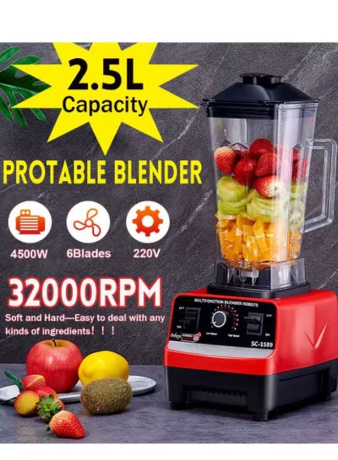 BPA Free Heavy Duty Blender Mixer Electric High Speed Juicer Food Processor Ice Smoothies Crusher Blander