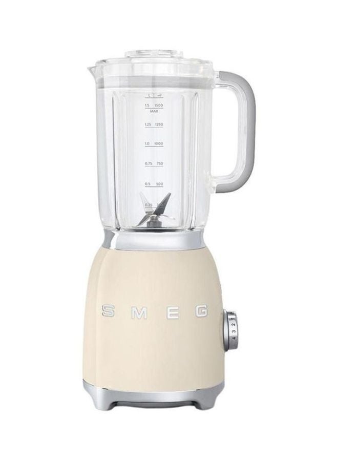50's Retro Style Aesthetic Blender 1.5 L 800.0 W BLF01CRUK Cream/Clear