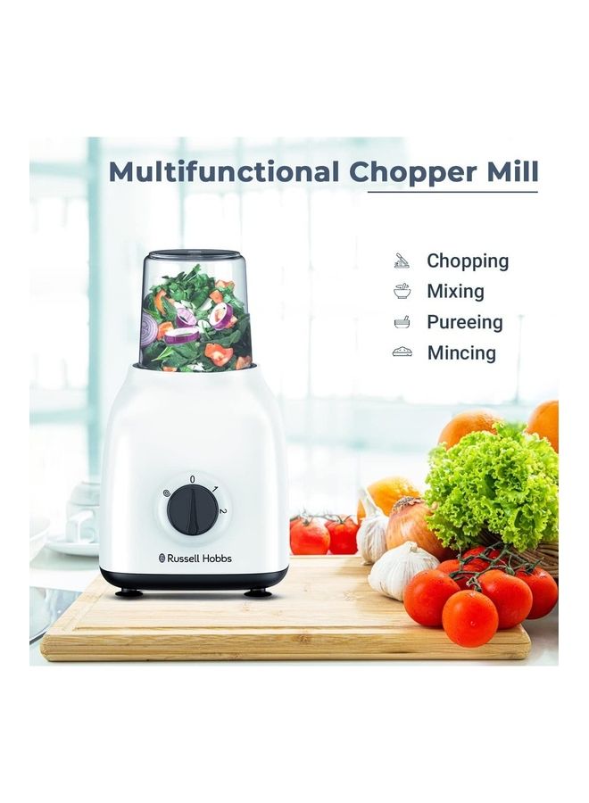 3-In-1 Blender, Grinder & Chopper, 1.5L Smoothie Maker, 2 Speeds, for Coffee, Spices & Nuts 1500 ml 400 W RHBBWM102 Multicolour