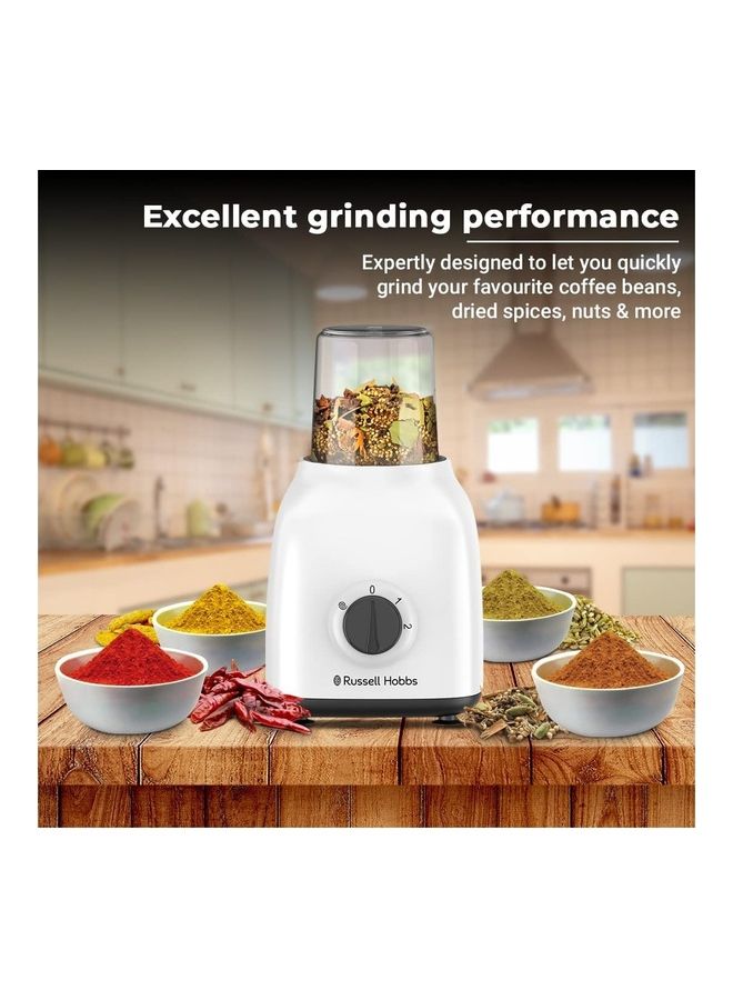 3-In-1 Blender, Grinder & Chopper, 1.5L Smoothie Maker, 2 Speeds, for Coffee, Spices & Nuts 1500 ml 400 W RHBBWM102 Multicolour