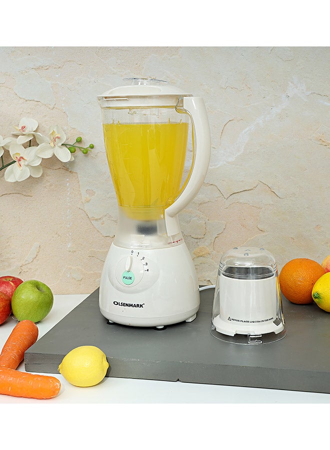 3-In-1 Electric Multi Functional Blender 1.5 L OMSB2203 White