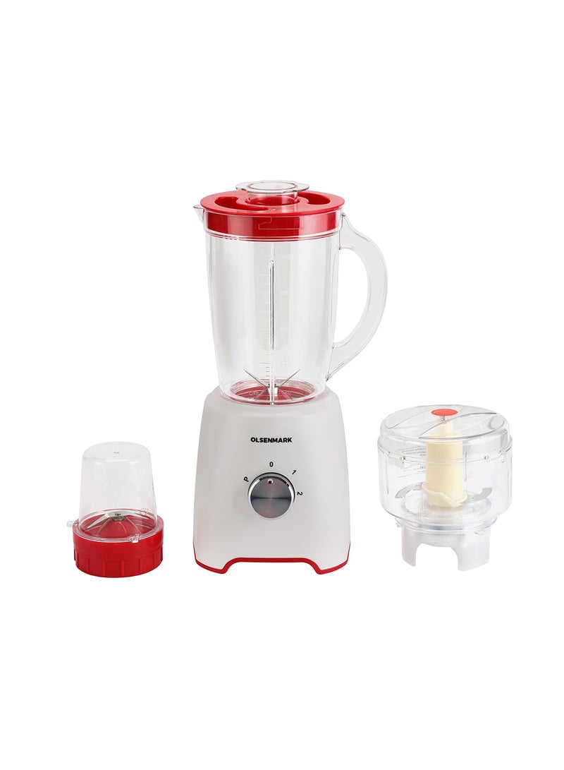 3 In 1 Multifunctional Blender 1.6 L 600.0 W OMSB2336 White/Clear