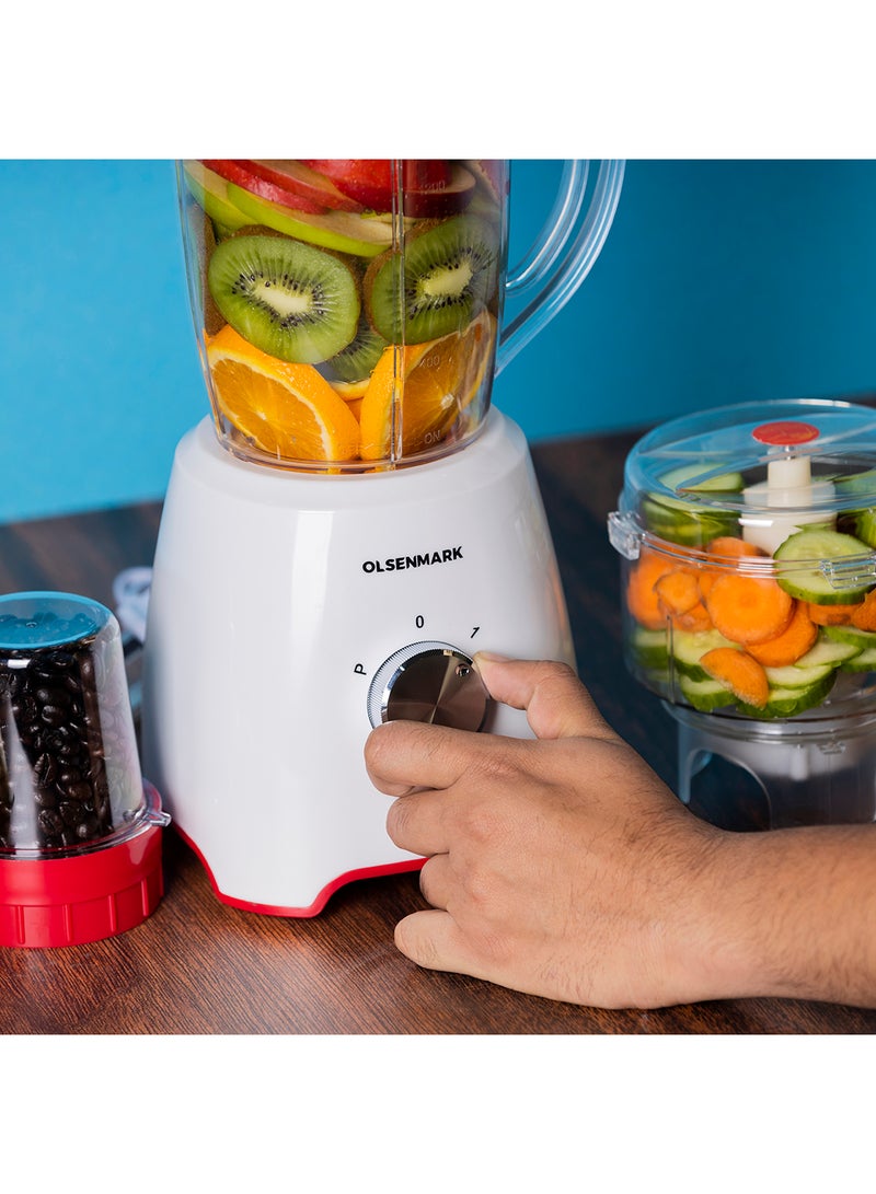 3 In 1 Multifunctional Blender 1.6 L 600.0 W OMSB2336 White/Clear