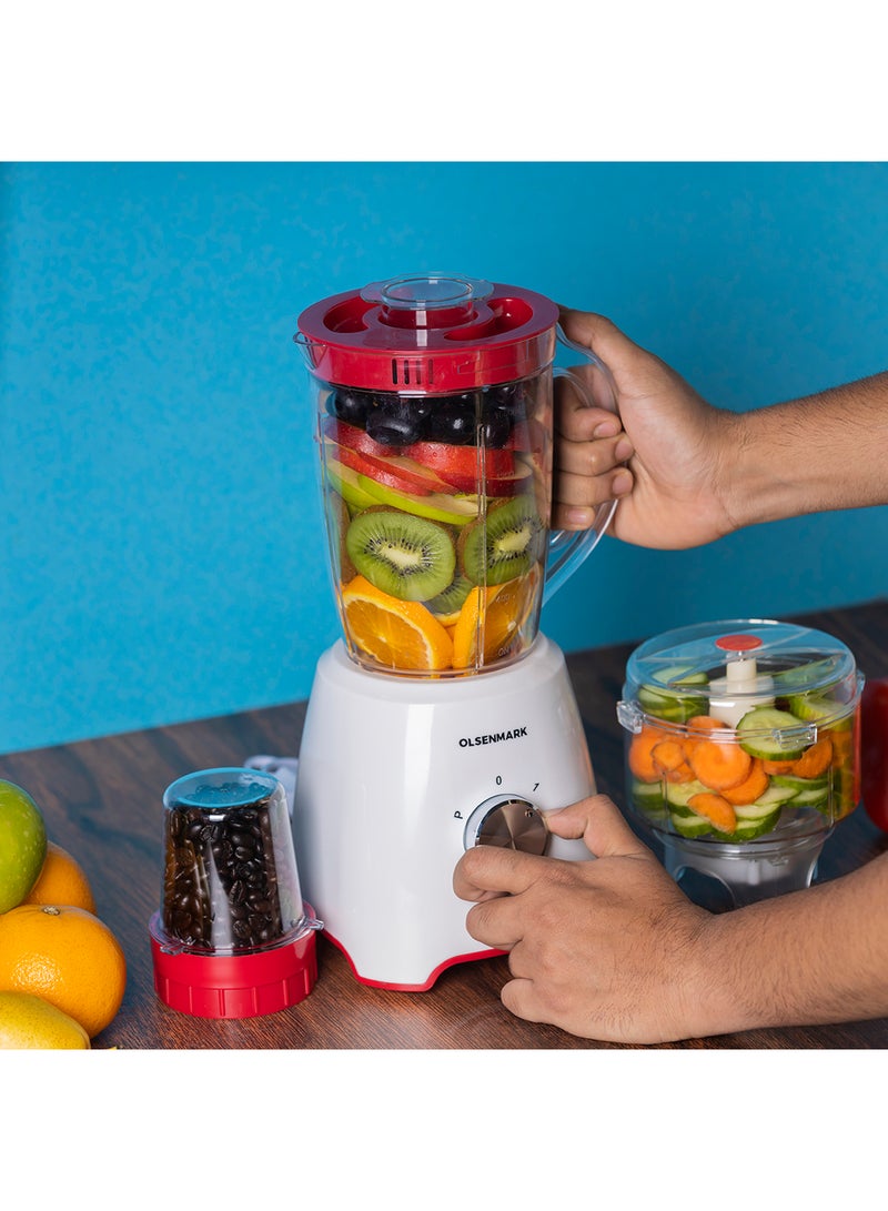3 In 1 Multifunctional Blender 1.6 L 600.0 W OMSB2336 White/Clear