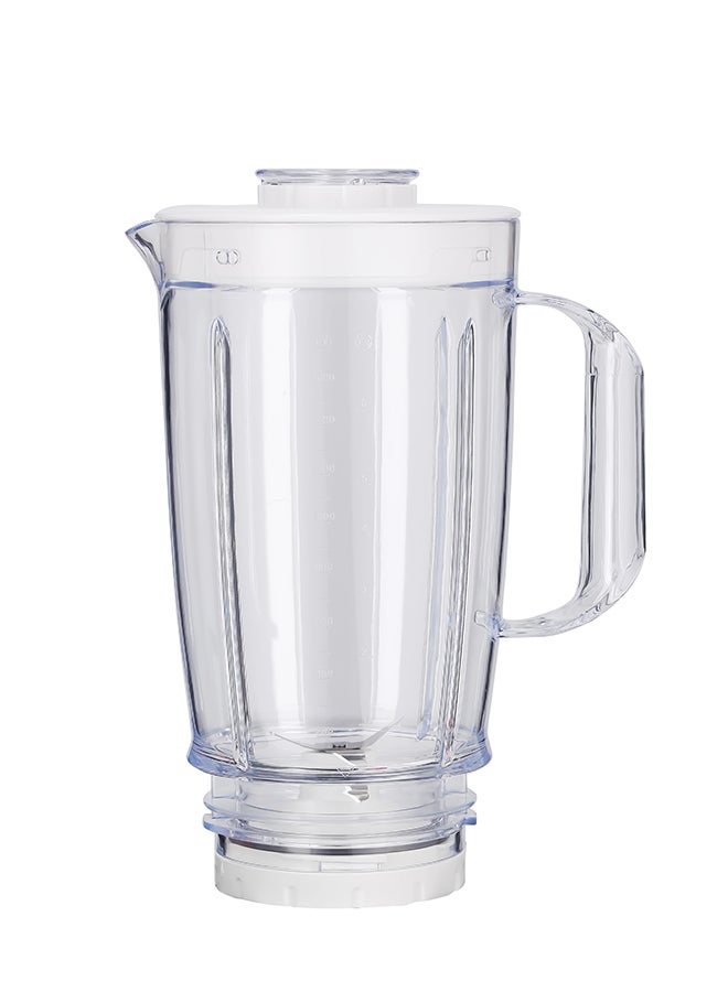 2 In 1 Blender With 3 Speed With Pulse Function, Stainless Steel Blade, Safety Interlock 1.6 L 650 W KNB6207N White