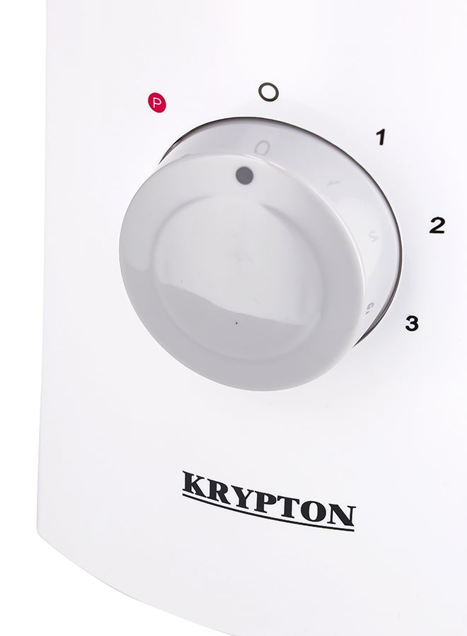 2 In 1 Blender With 3 Speed With Pulse Function, Stainless Steel Blade, Safety Interlock 1.6 L 650 W KNB6207N White