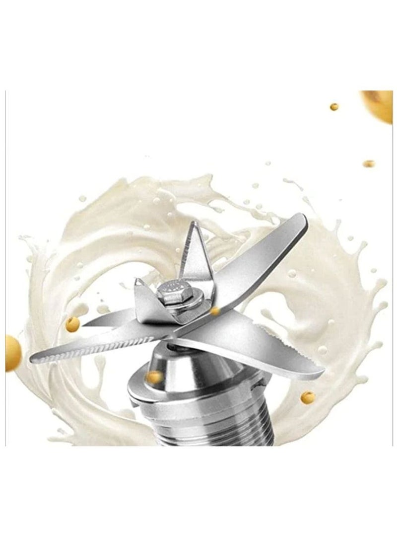 Silver Crest Stainless Steel Heavy Duty 4 In 1 Handheld Silver Immersion Blender And Juicer And Chopper And Grinder And Mincer And Shaker With Copper Motor 800W