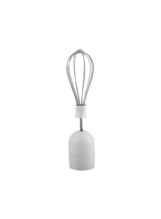 Hand Blender Set - 2-Speed, Detachable Stick Blender & Whisk | Stainless Steel Blades | Ideal for Smothies, Shakes, Purees & more GHB6144 White/Silver/Black