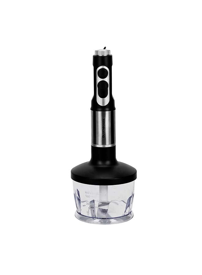 Powerful Copper Motor 2 Speed Modes 4 in 1 Hand Blender OMHB2462 Black/Silver/Clear