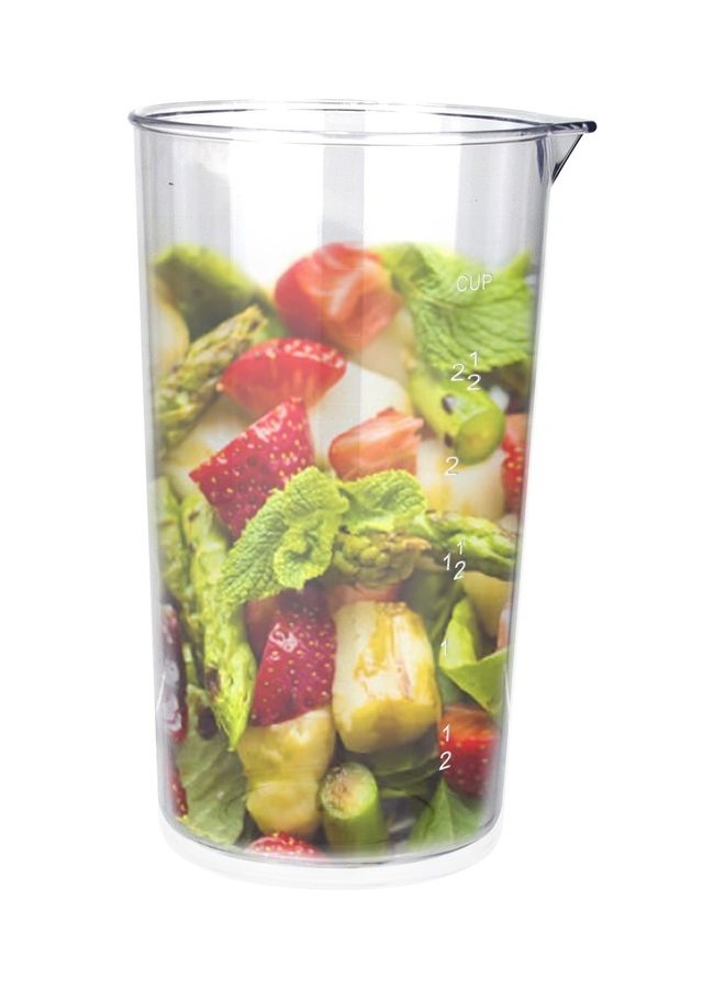 Hand Blender Stainless Steel Shaft | 2 Speed Powerful Motor with 700ml Plastic Jar and Blending Wand | Ideal for Smoothies, Shakes, Baby Food, & Fruits SHB-186J Black