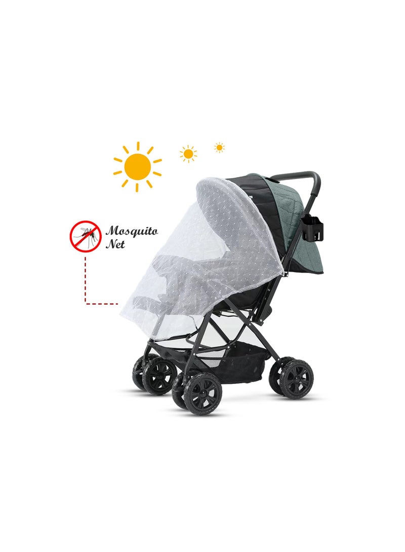 Reversible Baby Travel System With Ergonomically Designed Baby Car Seat - Dark Grey