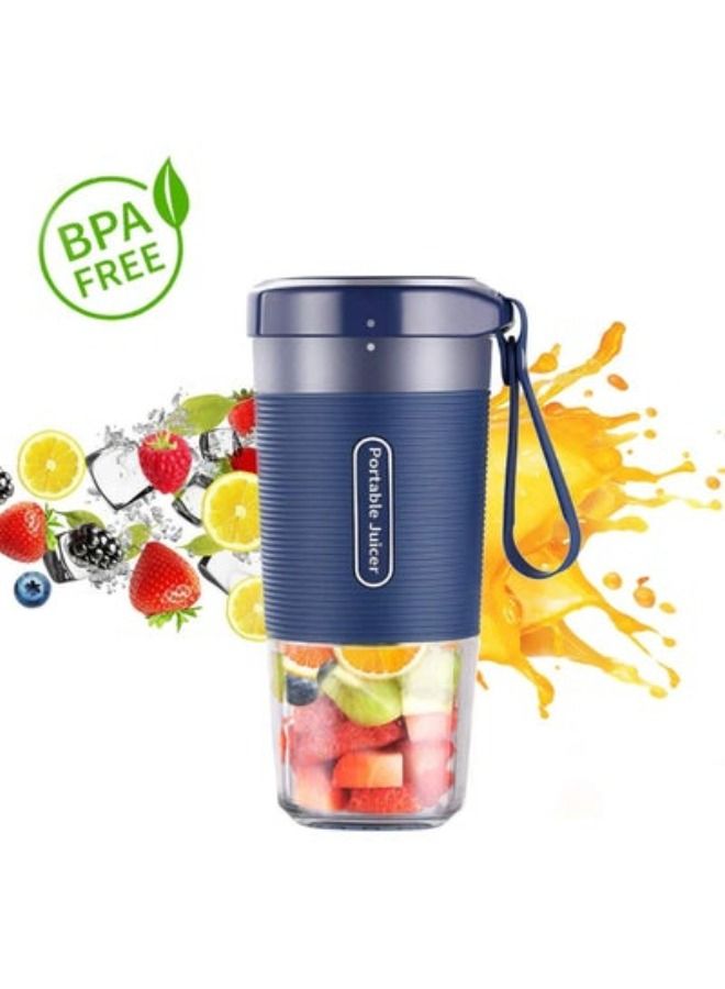 Portable Blender Cordless Personal Blender Juicer Mini Mixer Waterproof Smoothie Blender With USB Rechargeable BPA Free Tritan 300ml