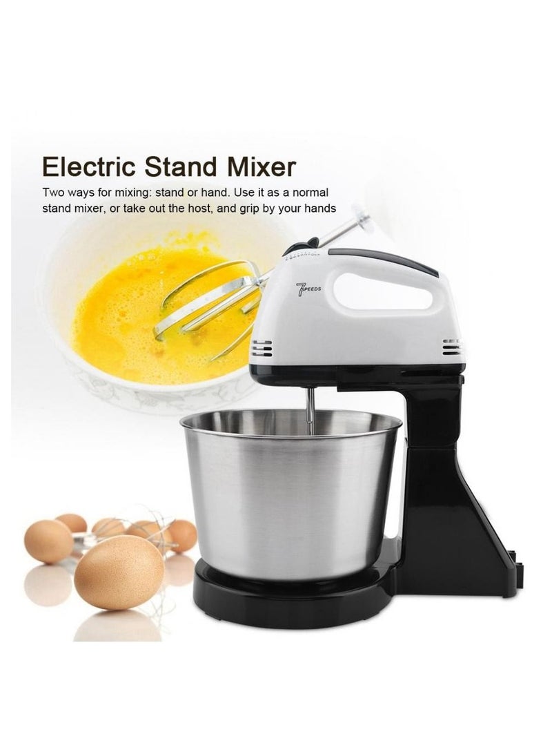 Multifunctional Food Mixer Kitchen Electric Mixer Machine With Stand Stainless Steel Dough Hooks And Beating Mixer 7 Speed