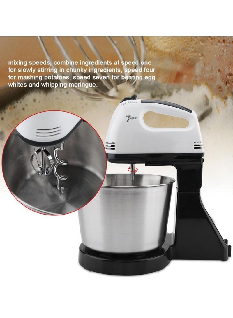 Multifunctional Food Mixer Kitchen Electric Mixer Machine With Stand Stainless Steel Dough Hooks And Beating Mixer 7 Speed