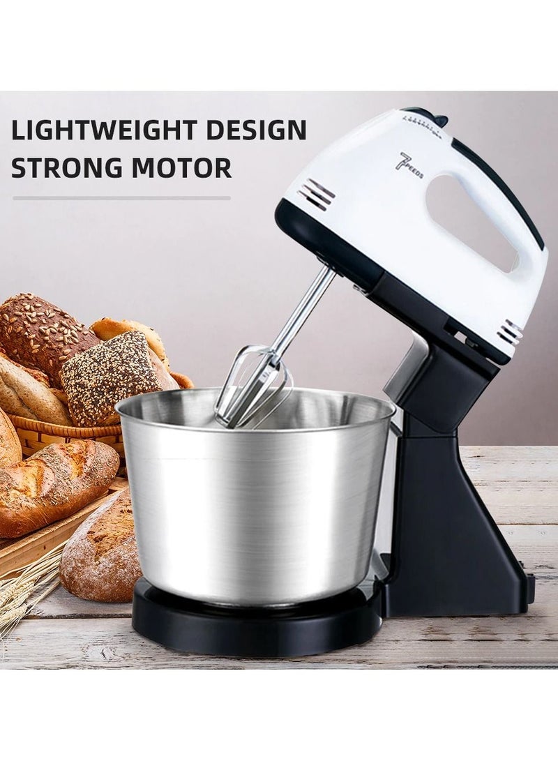 Multifunctional Food Mixer Kitchen Electric Mixer Machine With Stand Stainless Steel Dough Hooks And Beating Mixer 7 Speed
