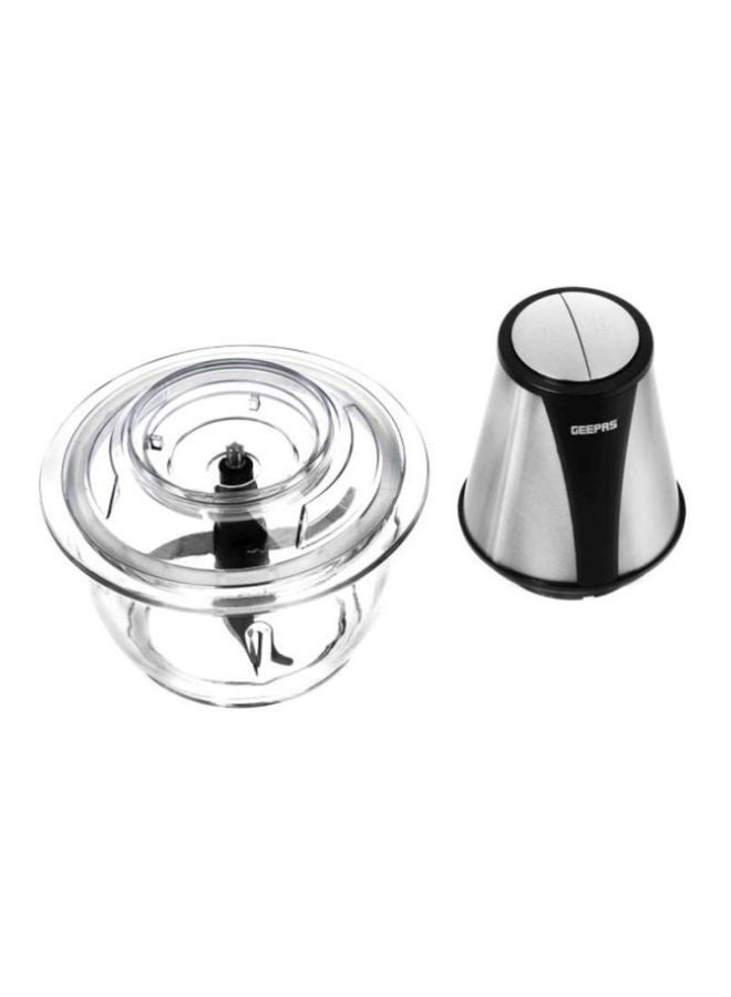 Mini Food Processor, 1.2L Glass Jar Bowl & 4 Stainless Steel Blades, 2 Speed, Mini Food Chopper Shredder Perfect for Salads, Salsa, Guacamole, Pesto, Curry Pastes & More - 2 Year Warranty 1.2 L 400.0 W GMC42014 Black/Silver/Clear