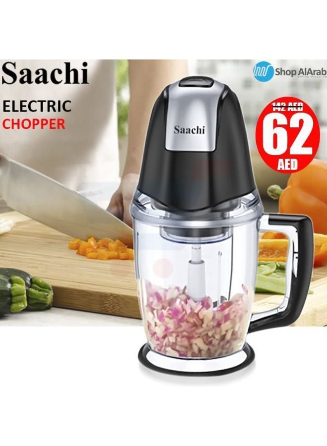 Mixed Meat And Vegetable Chopper 1500.0 L 300.0 W NL-CH-551 Black/Clear