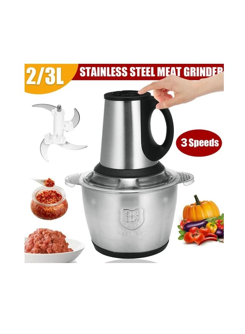 New Style Easy 5L Home Best Hand Garlic Cutter Food Chopper with handle Speedy Electric Meat Mincer In Kitchen