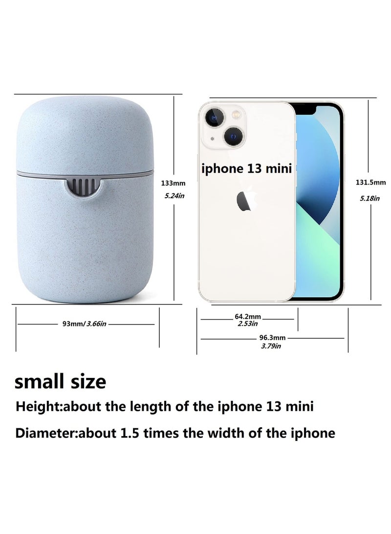 Citrus Juicer Simple Manual Lemon juicer squeezer Small Portable Lime Orange Cup with Two Ways of Use for Different Fruits