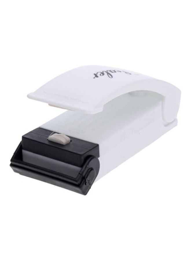 Domestic Use Portable Mini Plastic Packet Sealing Machine white 11.00 x 2.50 x 4.50cm