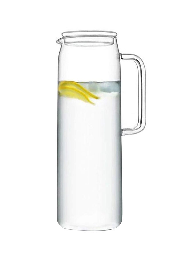 Heat Resistant Borosilicated Water Jug With Lid Clear 1500ml