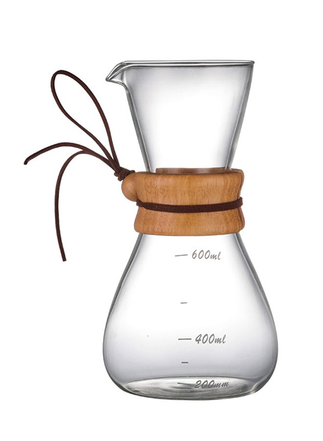 Pour Over Coffee Carafe Clear
