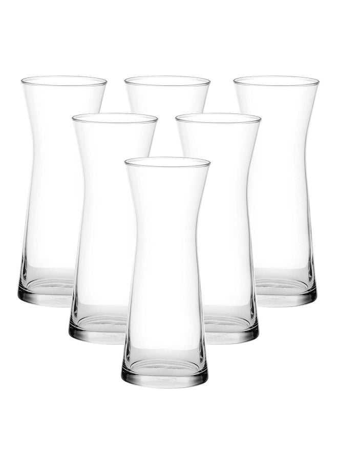 6-Piece Carafe Glass Clear 610ml