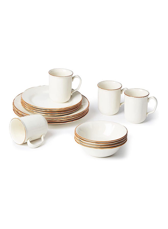 Claytan Crafted Ring Dinner Set 16 pcs