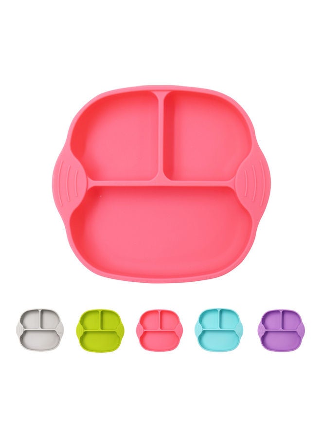 Silicone Plates For Toddlers Divided Pink 18x5x16.5cm