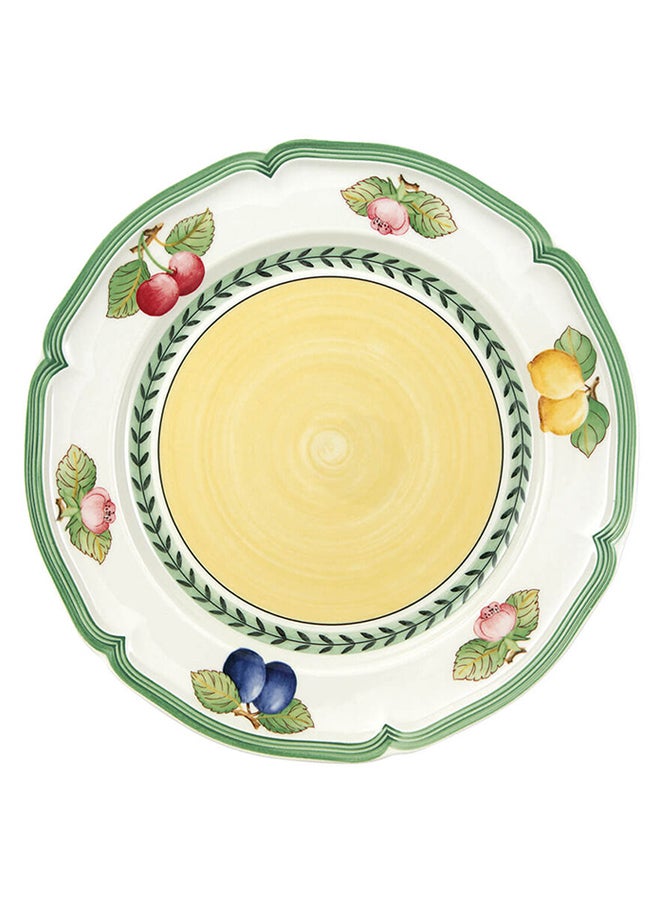 6-Piece French Garden Fleurence Dinner Plate Set Multicolour