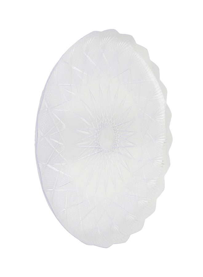 5-Piece Round Crystal Plate Clear 30cm