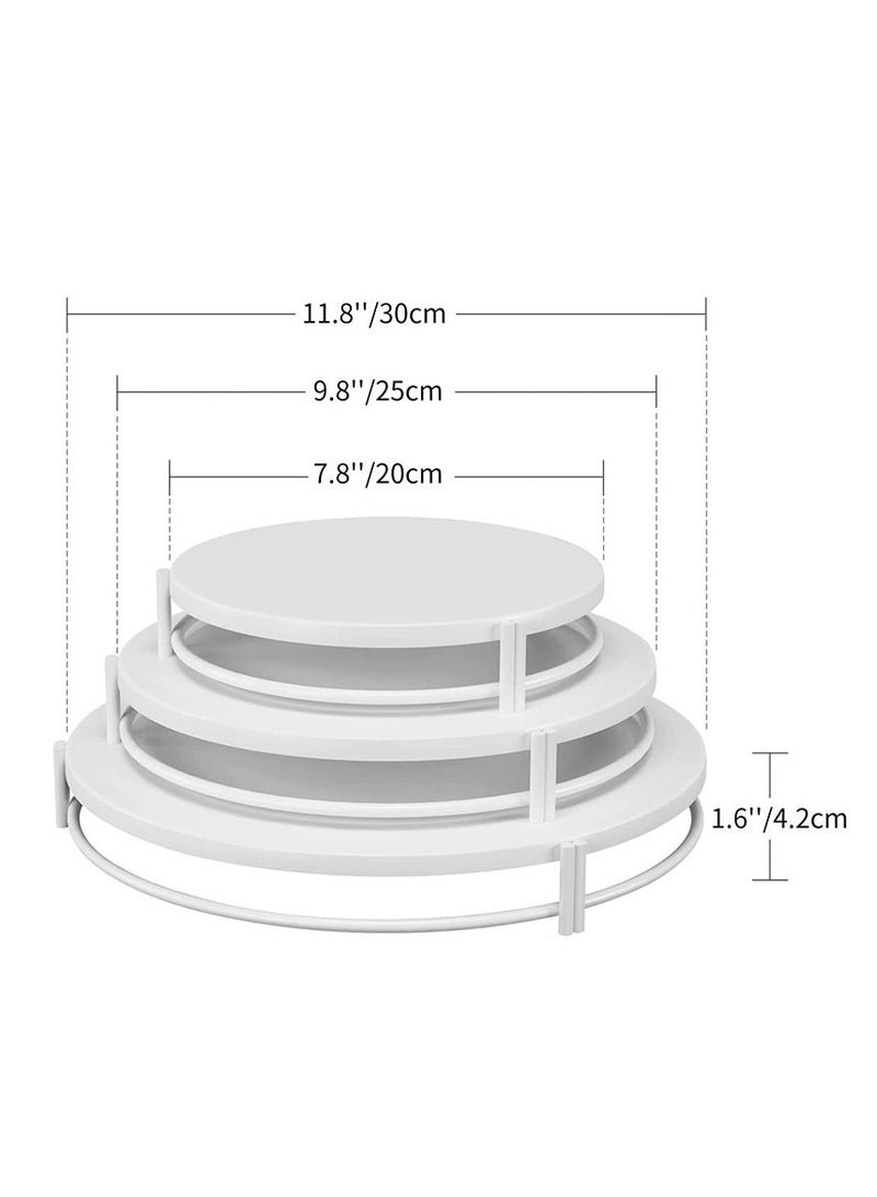 3 Piece Cake Stand Set - Metal Party Cake Display Stand,Round Party Cake Table Supports for Weddings, Celebrations, Anniversaries.