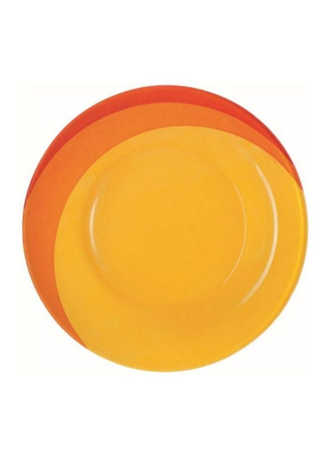 Pack Of 6 Hawai Dessert Plates Yellow/Orange/Red 19cm