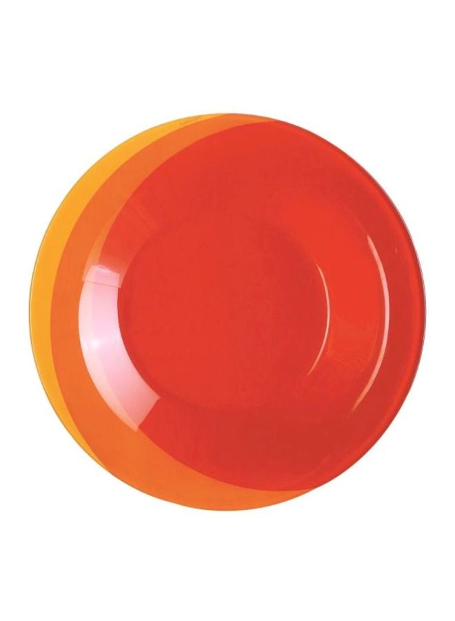 6-Piece Hawai Dessert Plate Set Red/Orange/Yellow 6x19cm