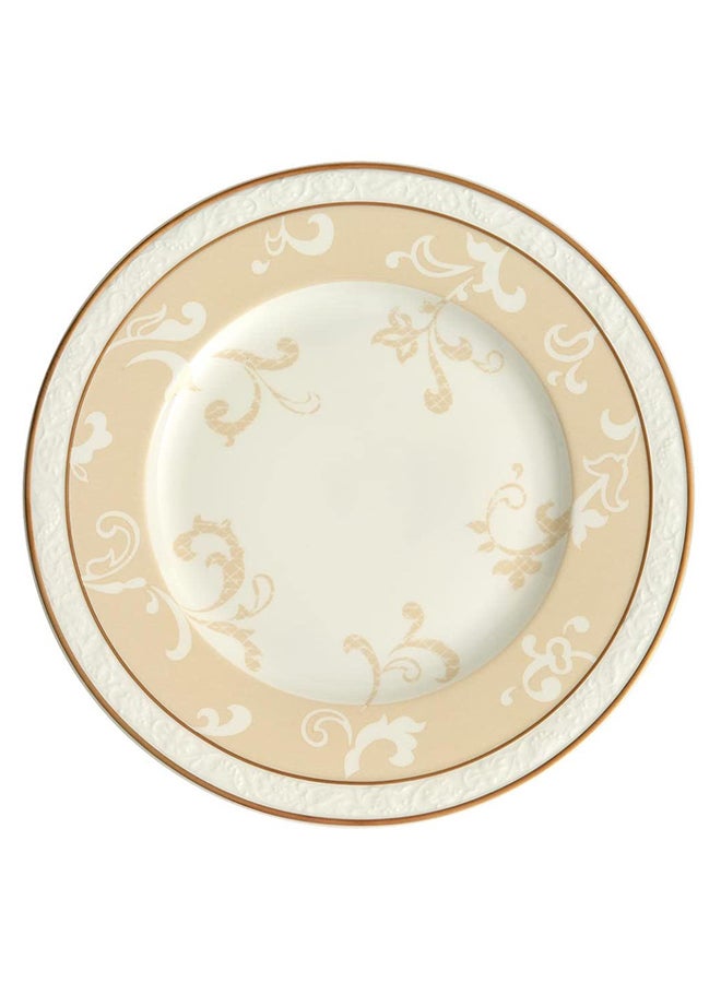 6-Piece Ivoire Salad Plate Set Beige/White 22cm