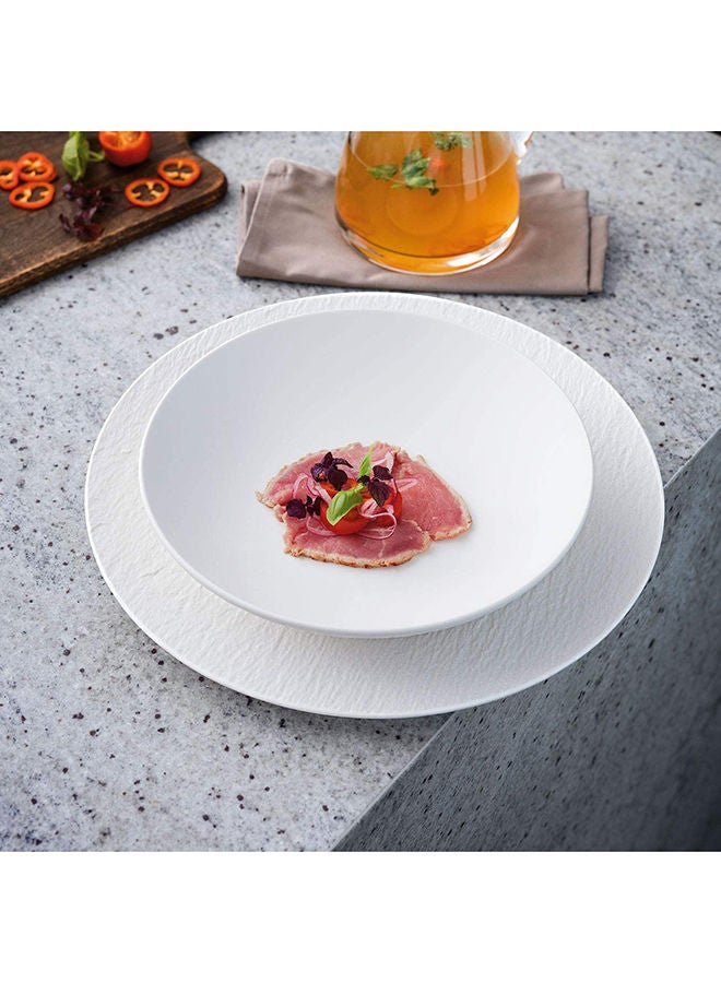 6-Piece Manufacture Rock Blanc Pizza Plate Set