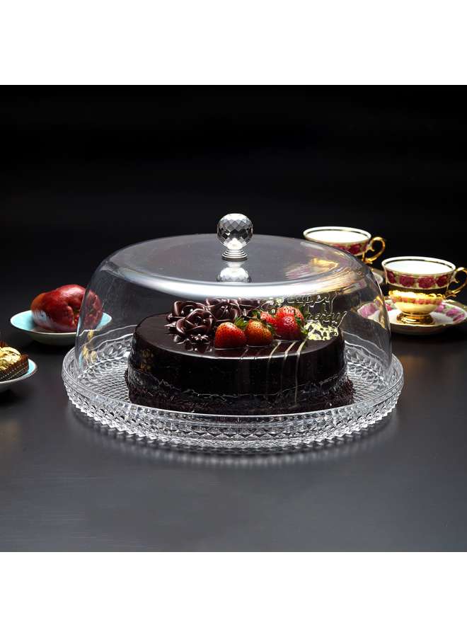 Acrylic Diamond Round Cake Set