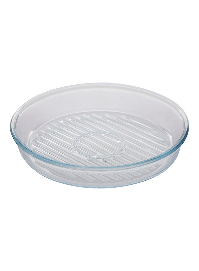 Round Shaped Pizza Platter Clear 31cm