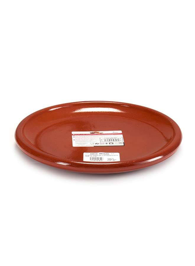 Brown Terracotta Steak Thick Plate 26 cm ,Spain