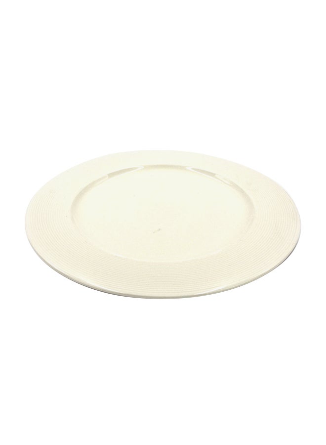 Round Shaped Serving Platter White 31X31X3cm