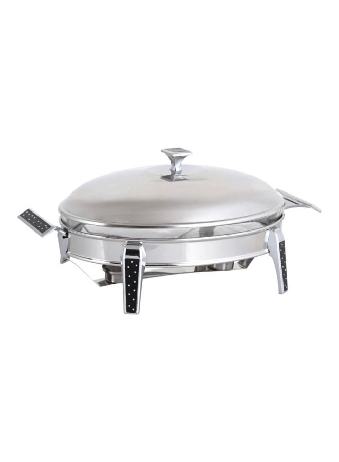 Brilliant Stainless Steel Oval Warmer Silver