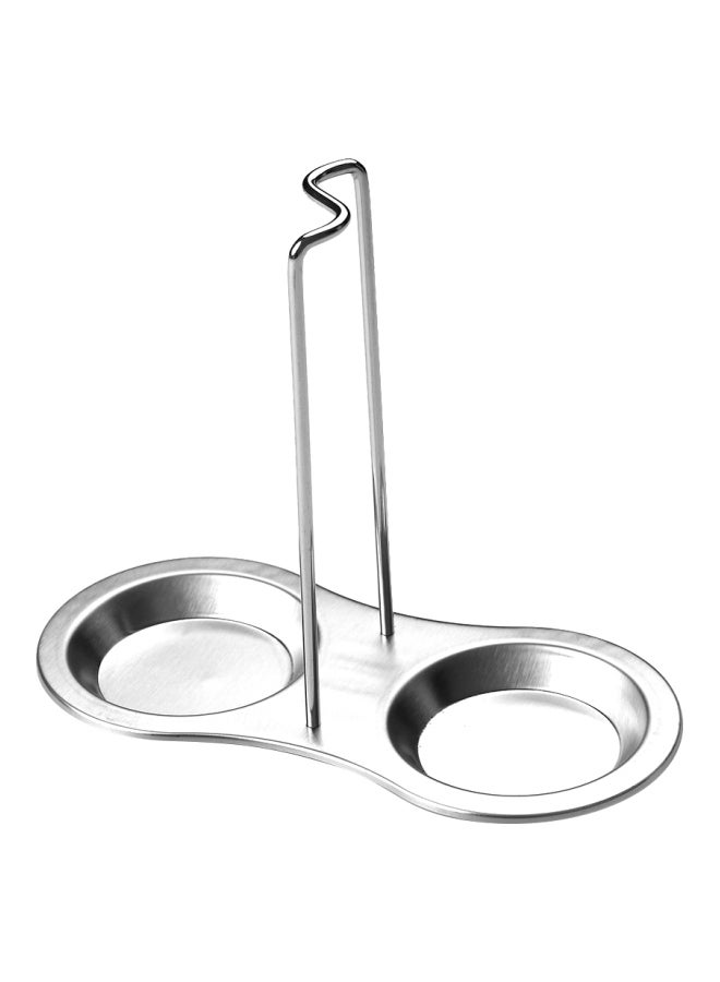 Stainless Steel Spoon Rest Holder Silver 24x2.6x11.8cm