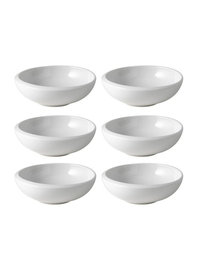 6-Piece New Moon Bowl Set White